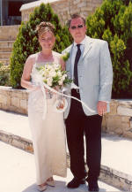 Caroline and Stephen tied the knot in Limassol, Cyprus 