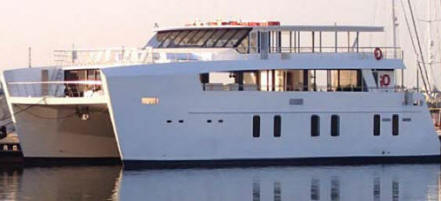 Wedding reception ideas for Cyprus, relax on a catamaran, available for hen parties and bachelor nights too