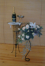 A cause to celebrate - champagne and wedding flowers