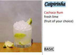 Rent a portable bar in Cyprus - cocktails galore - Caipirinha