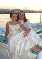 Suzanne and Mellville - Happy bride and groom in Cyprus - Delightful.