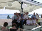 A wedding reception on the beach in a Cypriot taverna