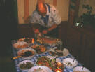 Peeling the salmon