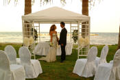 Awedding by the sea at the Palm Beach Hotel in Larnaca - an evening option